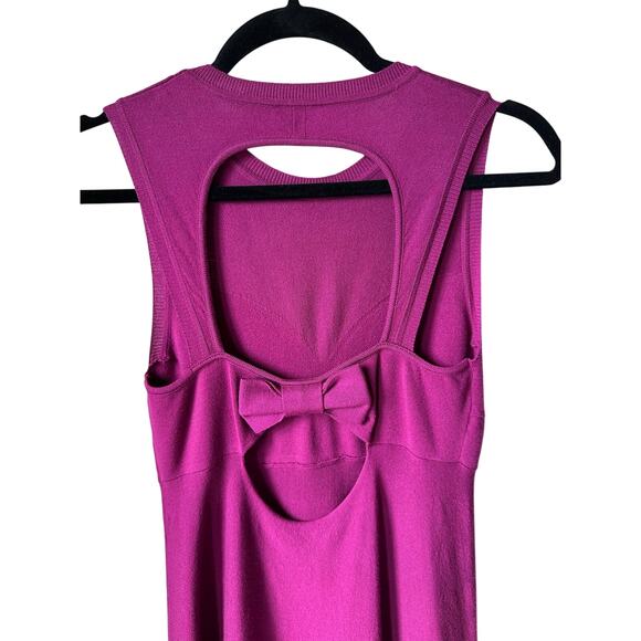 RED Valentino Fuchsia Knit Mini Sleeveless Dress Size XS Designer MadeinItaly - Picture 5 of 9